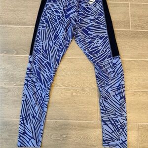 Nike Blue Abstract Pattern Leggings